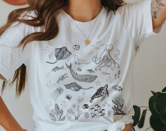 Marine Love / Shirt  / Marine Biologist Shirt / Marine Biology / Save The Ocean / Marine Life Lover / Marine Science Tee / Ocean beach shirt