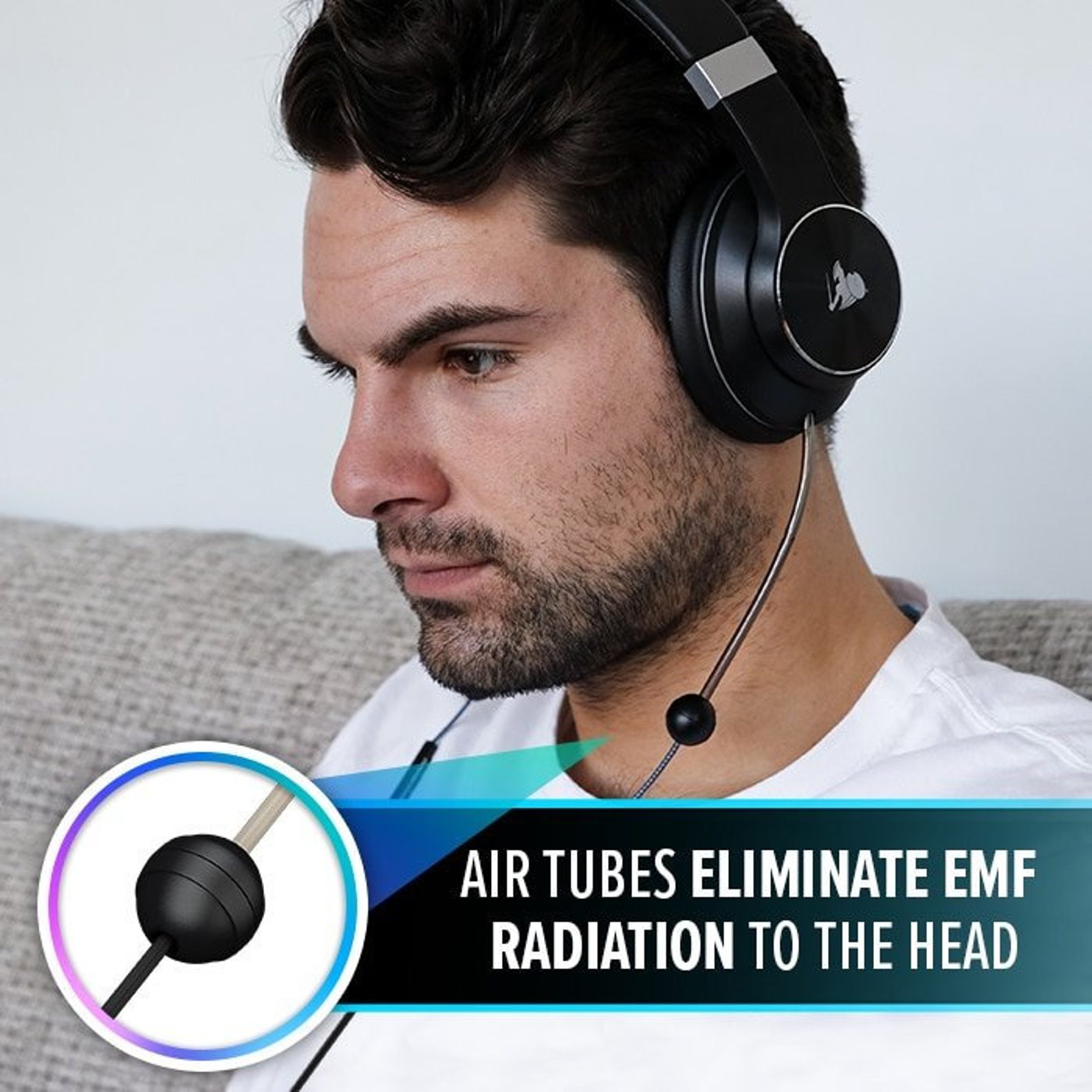 EMF Headphones EMF RadiationFree Air Tube OverEar Etsy