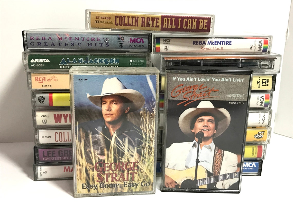 Vintage Country Cassette Tapes 80s and 90s Country Music Etsy UK