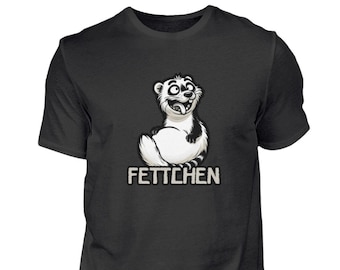 Lustiges Fettchen Premium T-Shirt mit Dickem Frettchen Motiv - Perfekt für Tierfreunde und Freizeit, Einzigartiges Geschenk