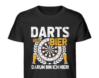 Dartshirt - Herren Premium Organic Dart T Shirt lustig Sprüche