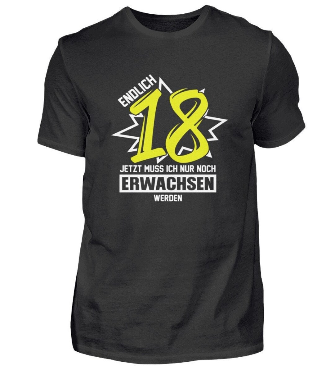 T Shirt 18 Geburtstag Junge Endlich Erwachsen - .de