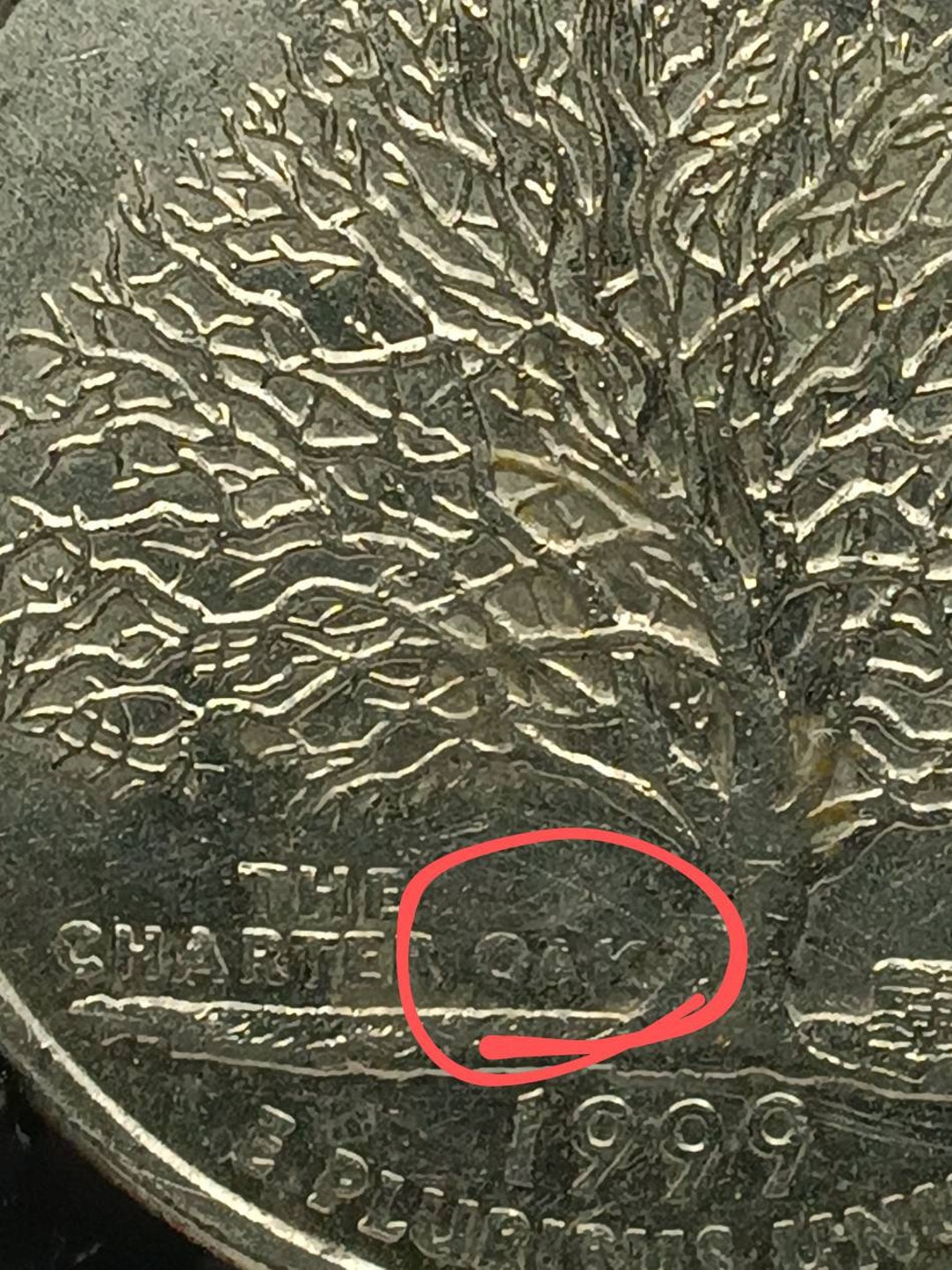 Grease Strike Through Error 1999D Connecticut State Quarter Etsy