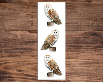 Barn Owl Bookmark - Bird Bookmark - Gift for Owl Lover