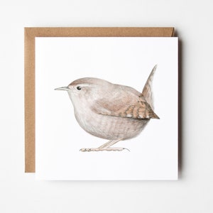 Wren Card, Bird Greeting Card, Blank Wildlife Card