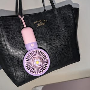 Hand-held Fan Cute, Quiet, Large Wind, Handle, Portable USB Charging Fan.