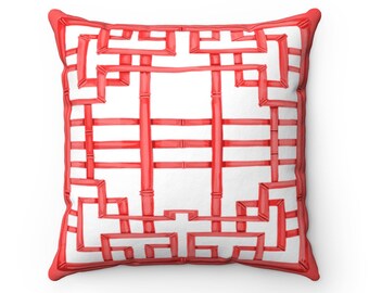 Decorative Pillow Cushion Covers Accent Pillow Coral Temple Throw Pillow Soft Brown Pagoda