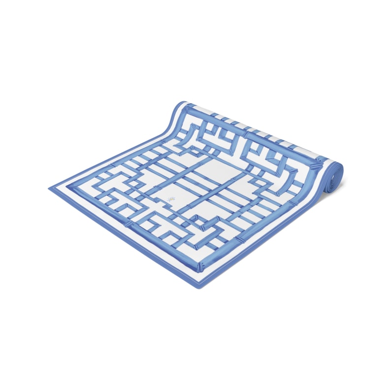 33YellowClouds Bamboo Trellis Table Runner - Thumbnail 2
