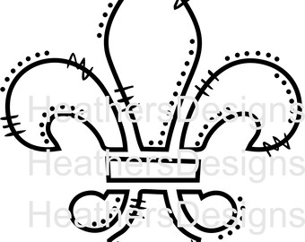 Fleur De Lis Doodle PNG