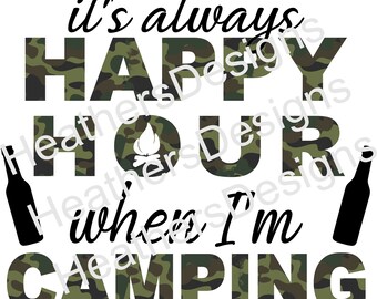 It's always happy hour camping
