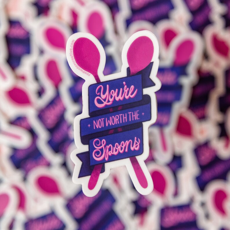 Spoon Inside Sticker Spoonie Sticker Pack - Etsy