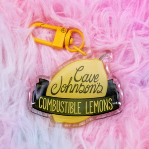 Portal 2 "Cave Johnson's Combustible Lemons" Logo Lettering Acrylic Charm