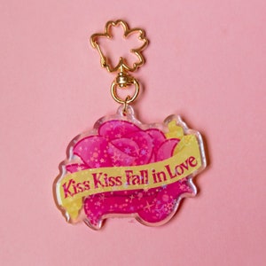 Ouran Sakura Kiss "Kiss Kiss Fall in Love" Rose Acrylic Charm