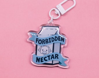 Encanto acrílico del cartón de leche "Néctar prohibido" intolerante a la lactosa