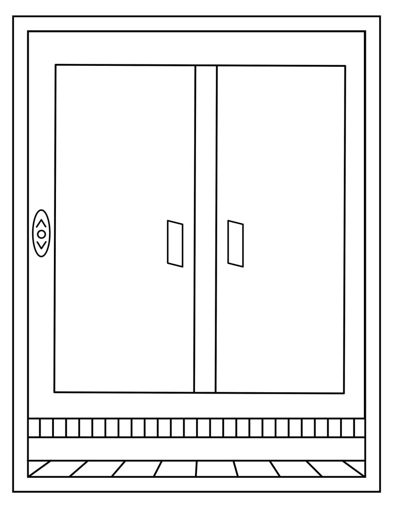16 Printable Door Coloring Pages Etsy