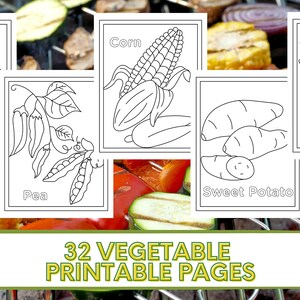 16 Printable Vegetable Coloring Pages