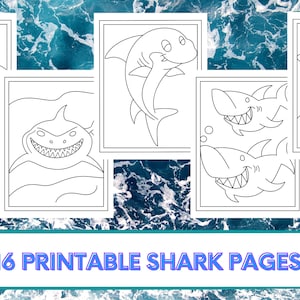 16 Printable Shark Coloring Pages