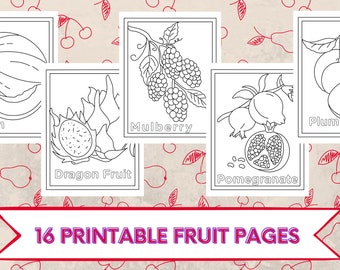 16 Printable Fruit Pages