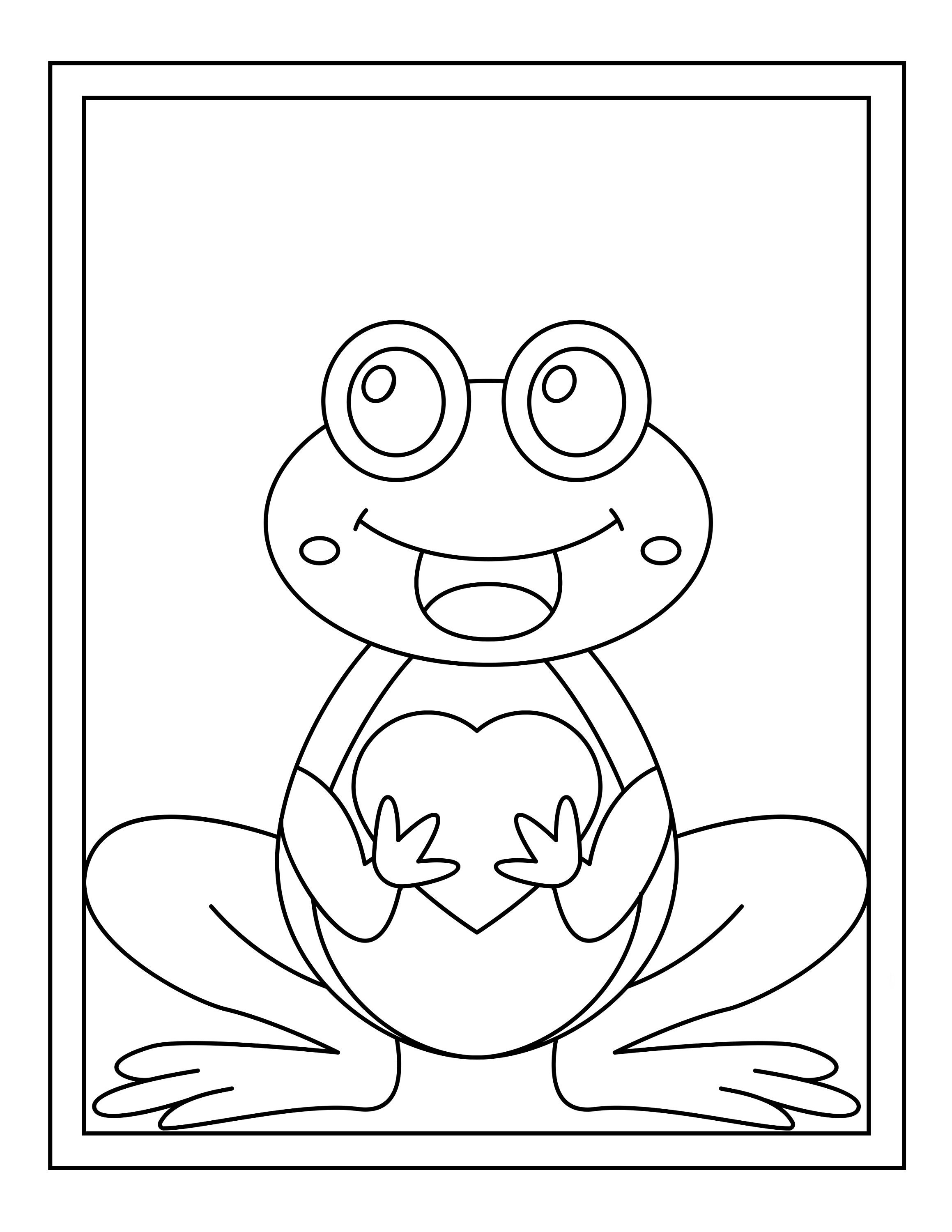 10 Cute Frog Coloring Pages to Brighten Your Day