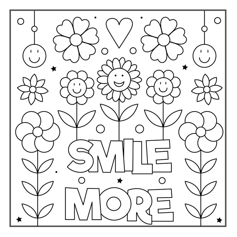 20 Printable Inspirational Coloring Pages Etsy Canada