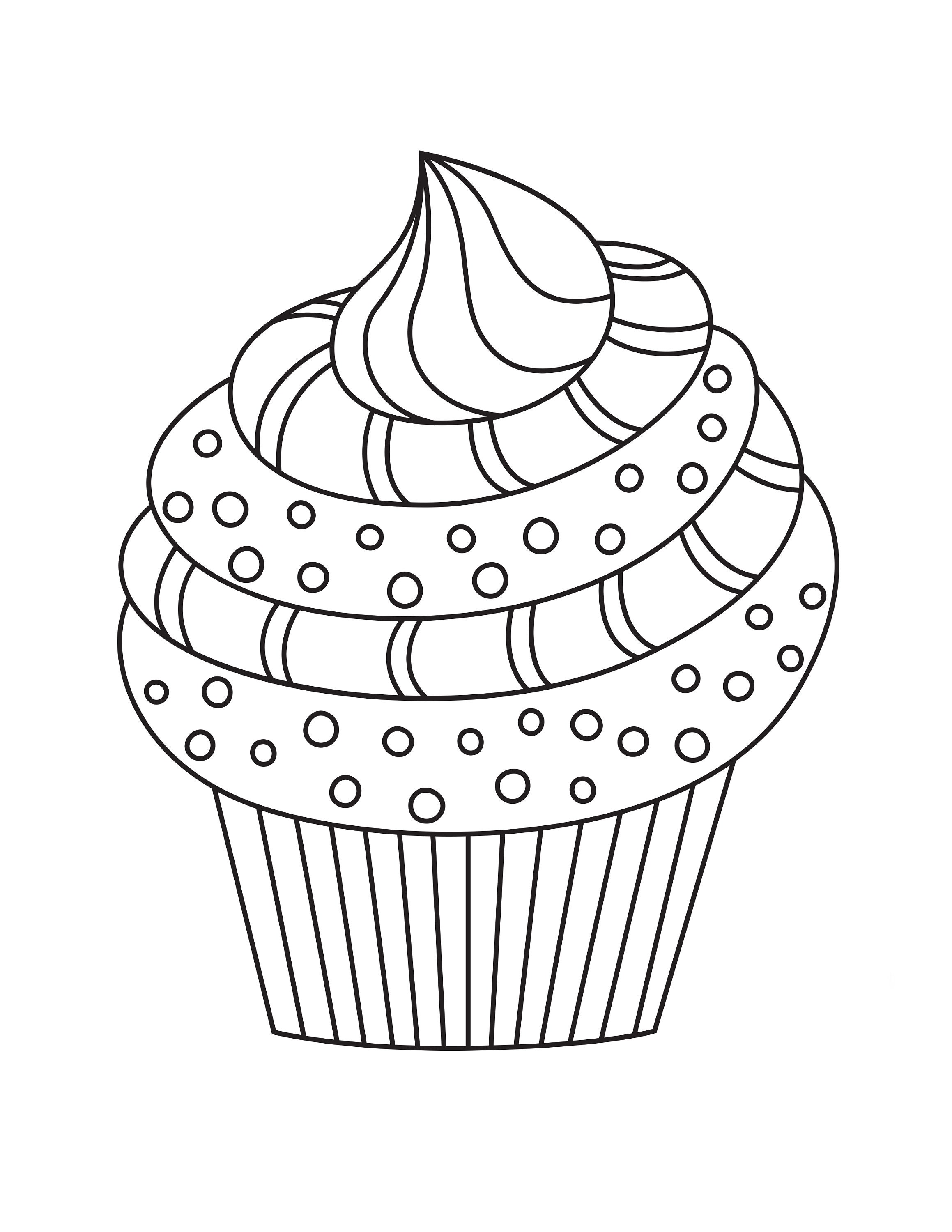 12 Printable Cupcake Coloring Pages Etsy 12 Printable Cupcake Coloring Pages Etsy