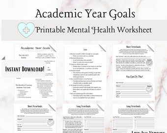 Academic Year Goals (Goal Planning and Tracking Worksheet)
