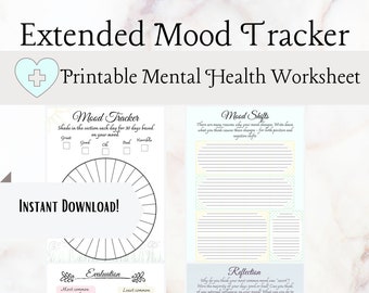Seguimiento del estado de ánimo, extendido, (rueda del estado de ánimo mensual)