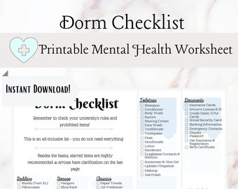 Dorm Checklist (Extensive)