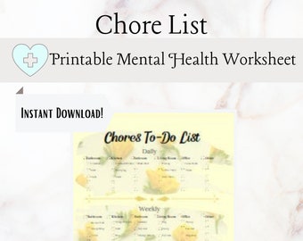 Chore List (Daily, Weekly, Monthly)