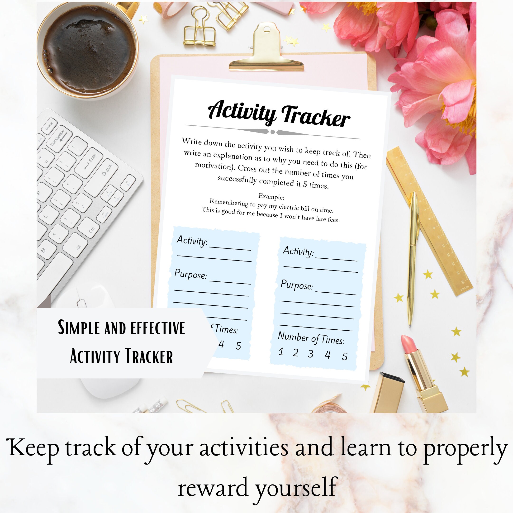 Activity Tracker (design Version) - Etsy