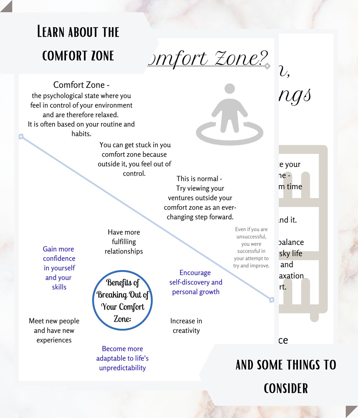 Comfort Zone Workbook Basic Mental Health Printable Etsy