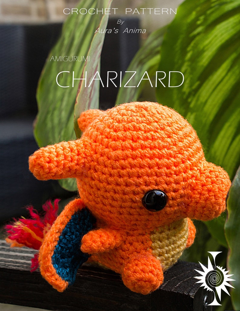 Amigurumi Charizard Crochet PATTERN image 1