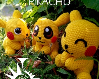PATRÓN Amigurumi Pikachu Crochet