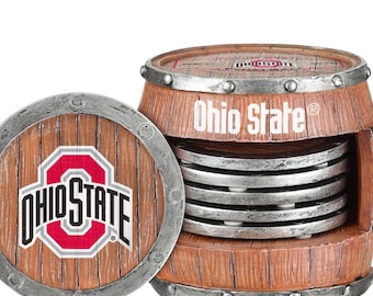 FOCO Ohio State Buckeyes NCAA Paquete de 5 Montañas Rusas de Barril