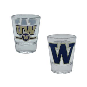 Boelter Brands Licensed NCAA Letterman 2oz Shot Glass (Washington Huskies)
