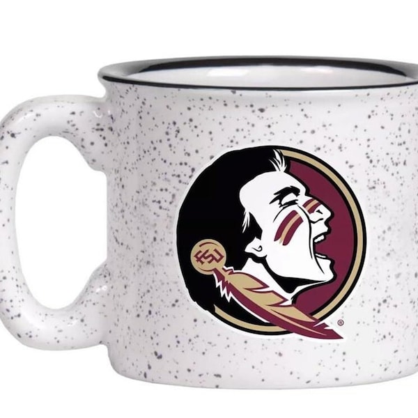 15oz Speckled Campfire Vintage Diner Style Coffee Mug (Florida State Seminoles)