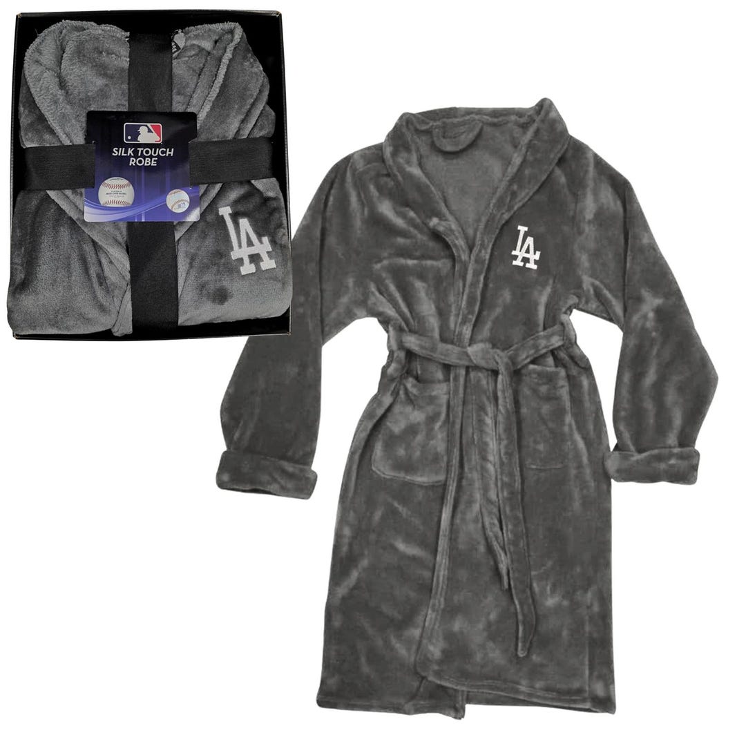 Los Angeles Dodgers Silk Touch Unisex Adult Bath Robe One Size Large/x ...