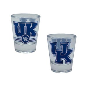Boelter Brands ライセンス NCAA レターマン 2オンス ショットグラス (ケンタッキー ワイルドキャッツ)