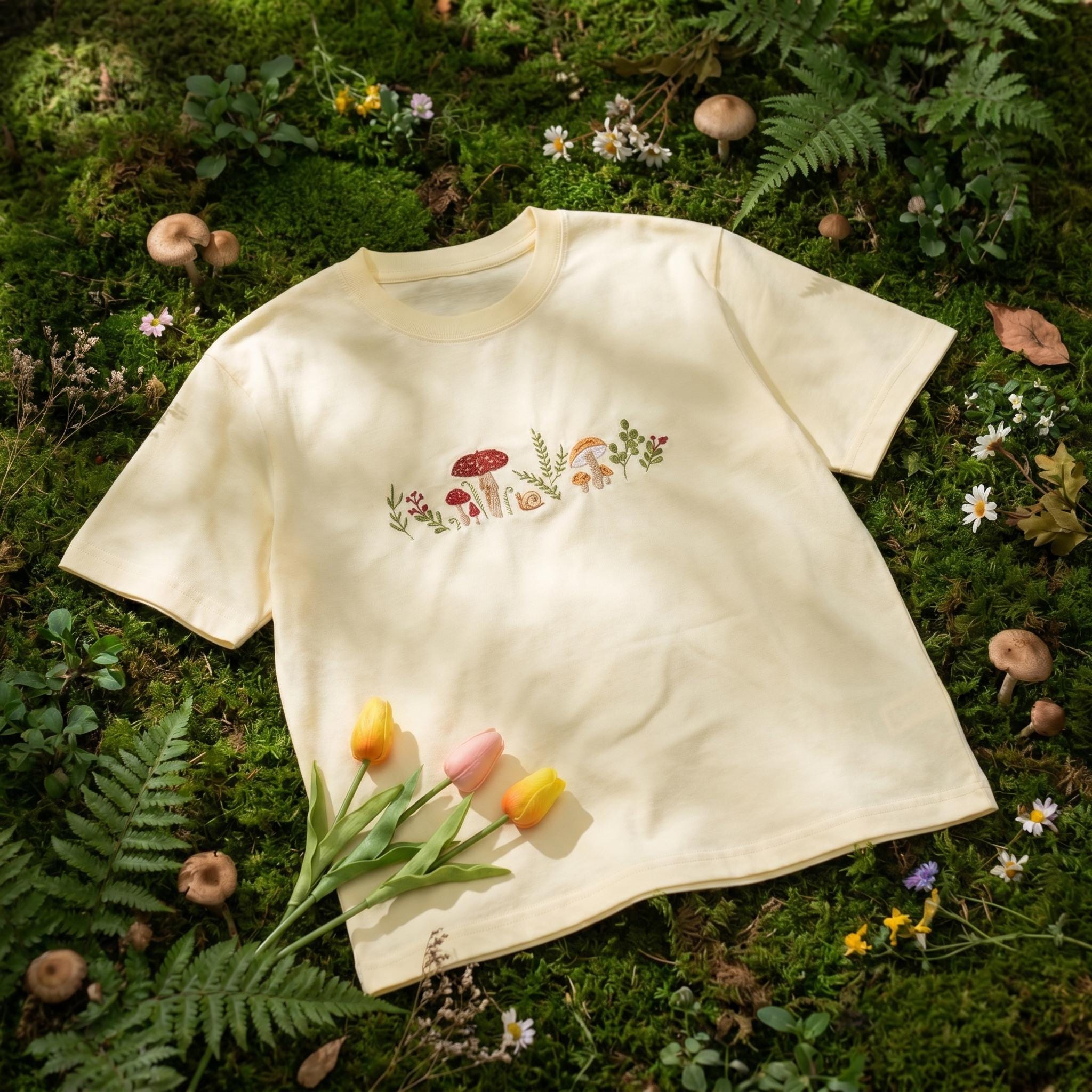 Floral Embroidered T Shirts - Etsy