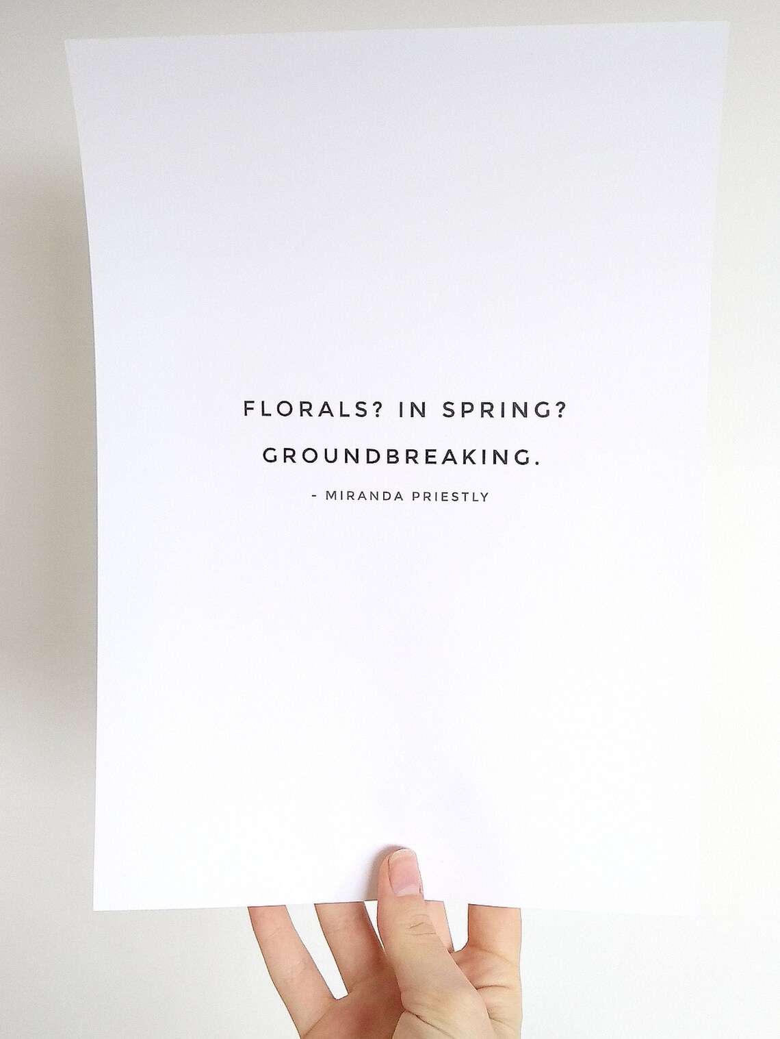 Devil Wears Prada Print Florals In Spring Groundbreaking Etsy