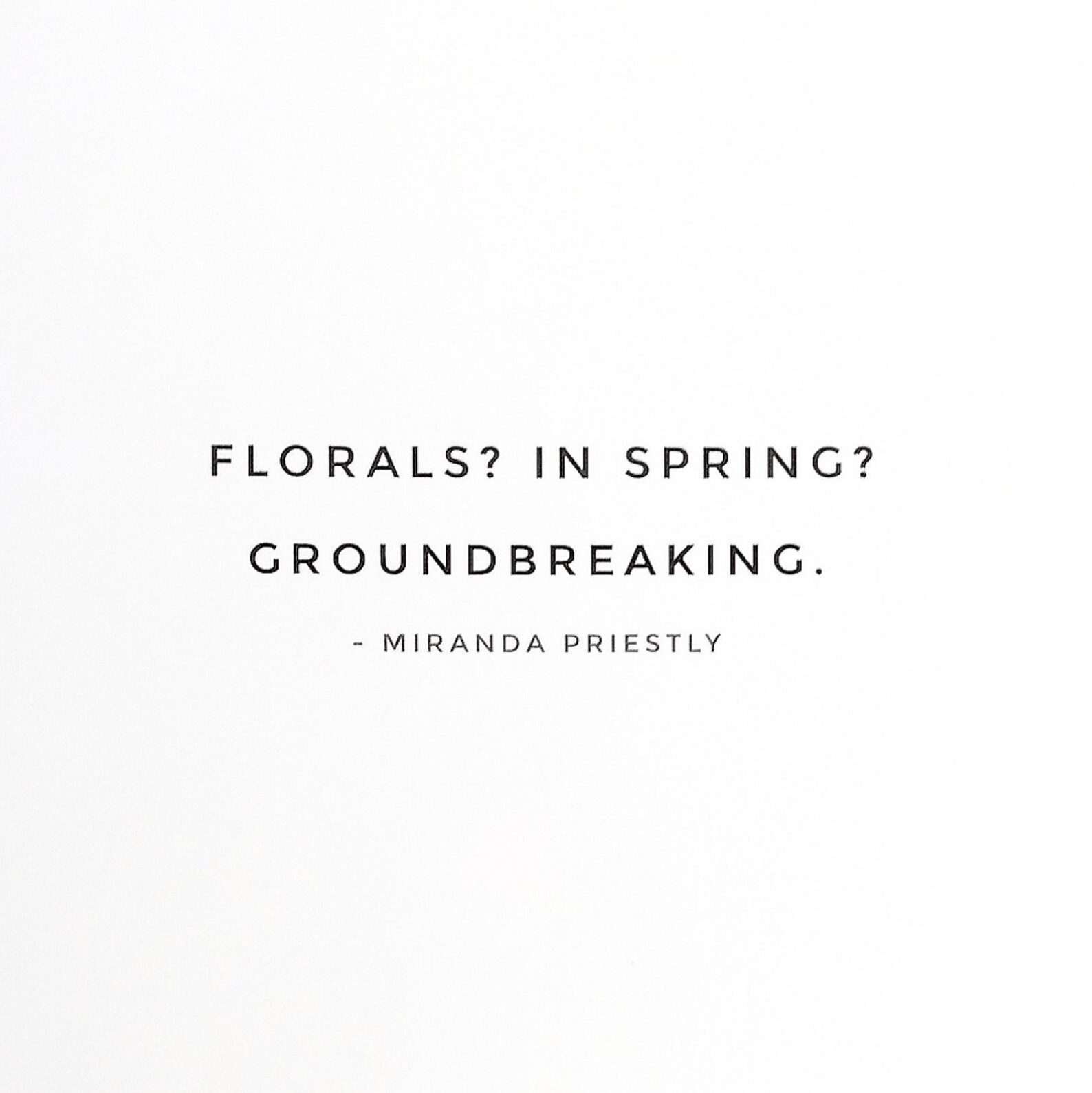 Devil Wears Prada Print Florals In Spring Groundbreaking Etsy