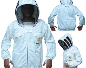 Nuova giacca da apicoltore WOOSHGEAR in cotone, protezione completa, giacca leggera da apicoltore