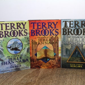Il viaggio del Jerle Shannara, trilogia rilegata di Terry Brooks - Libri 1, 2 e 3: Isle Witch, Antrax e Morgawr - BCA Editions, 2002