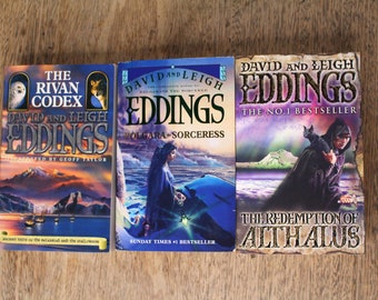 Ensemble de livres David et Leigh Eddings incl. Le Codex Rivan, Polgara la Sorcière et La Rédemption d'Althalus - Premières éditions / Mentions légales