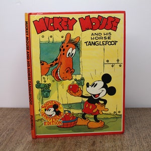 Mickey Mouse and His Horse Tanglefoot (Souvenir Anniversary Edition) - Purnell Books, London, 1978 - Vintage &#39;70s Hardback Illustrated Book