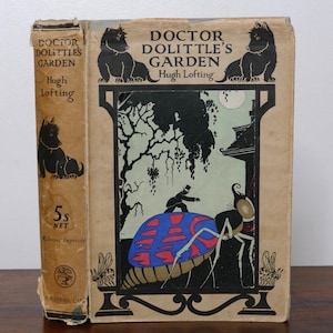 Doctor Doolittle&#39;s Garden von Hugo Lofting - Erste Ausgabe, Zweiter Eindruck, erschienen im selben Jahr wie die Erste Ausgabe (1928)