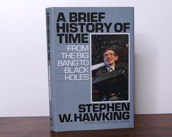 1989 A Brief History of Time by Stephen Hawking - Hardback Edition - Early Print
