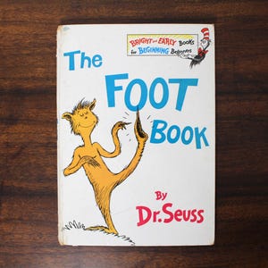 The Foot Book von Dr. Seuss - Erste UK Edition, 1969 - Collins & Harvill / Clear-Type Press - Vintage Sammlerstück Hardcover Buch
