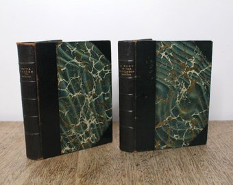 Pippa Passes & A Blot in the Scutcheon, y otros dramas poéticos de Robert Browning - Water Scott, c1890, Libros de cuero, Páginas sin abrir