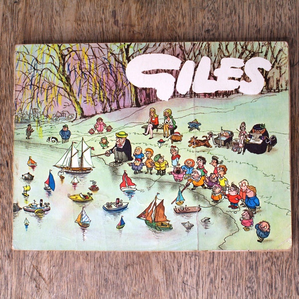 GILES Nineteenth (19th) Series Comedy Sketch Book, 1965 - Sunday & Daily Express Cartoons - Vintage British Satirical Humour Comic Magazine